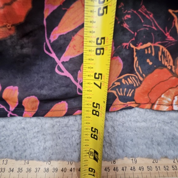 Lulus Maxi Dress Womens S Dark Floral Side Slit Babydoll Formal Elegant Timeless - Picture 11 of 15